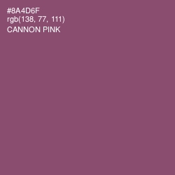 #8A4D6F - Cannon Pink Color Image